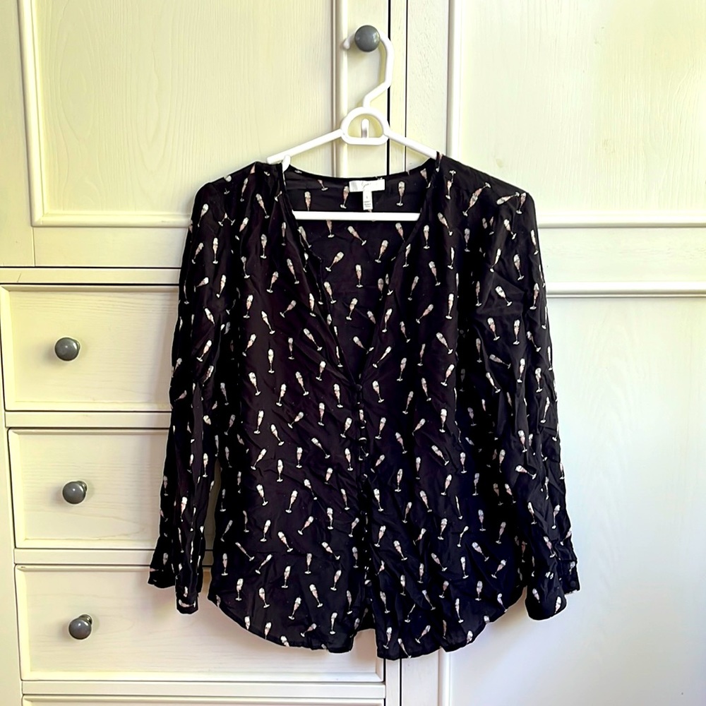 Joie. Small Rose All Day. Silk Blouse.